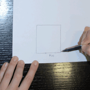 Cómo hacer un croquis - Plan Reforma - Y la que tienes a la derecha (D), para cerrar el rectángulo