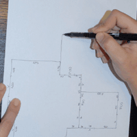 Cómo hacer un croquis - Plan Reforma - Dibuja el rectángulo siguiendo el sentido de las agujas del reloj